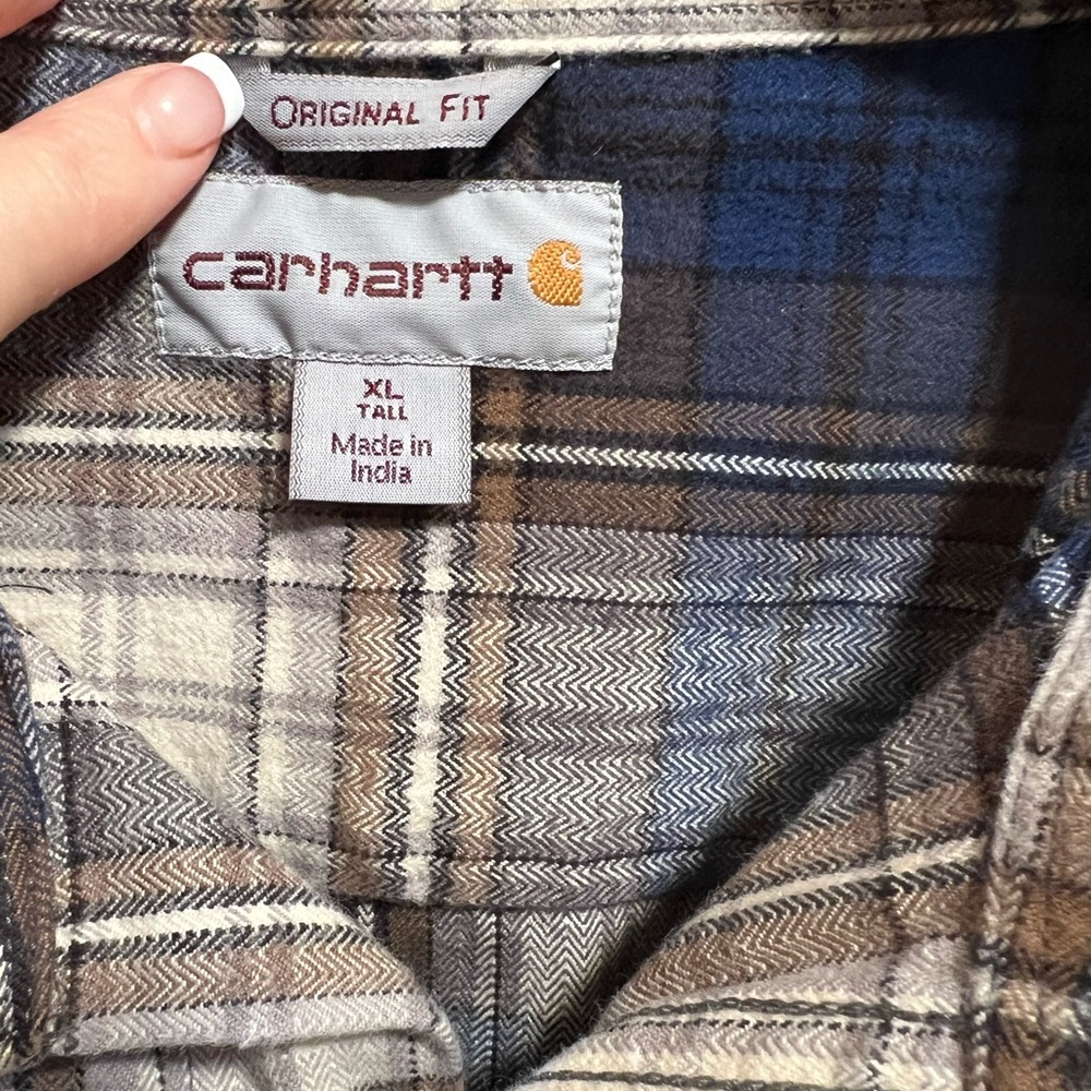 Men’s Carhartt XLT‎ Flannel Like New - Picture 2 of 4